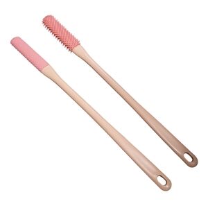 Long-Handle Silicone Toe Cleaning Brush Set (2)